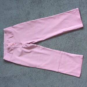 Stretch Pink Capri Pants